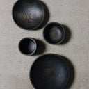 Serving dish high 2 pieces ash Rieva